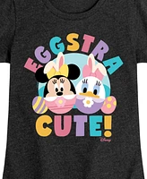 Disney Big Girls Eggstra Cute Graphic Short Sleeve T-Shirt