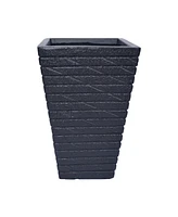 Sleek and Sophisticated Tapered Square Planter for Home and Garden