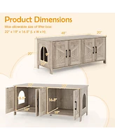 Modern Cat Litter Box Enclosure for 2 Cats Stylish & Hidden Kitty Furniture