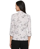 Alex Evenings Women's Floral Jacquard Jacket & Shell Set