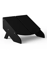 Modern Hdpe Plastic Folding Patio Adirondack Ottoman