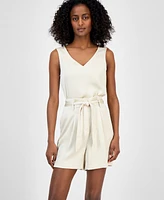 Anne Klein Women's Paper Bag Waist Shorts