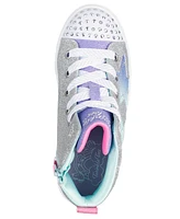 Skechers Little Girls Twinkle Toes: Sparks - Stellar Star High-Top Light-Up Casual Sneakers from Finish Line