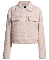 Boss by Hugo Women's Regular Fit Tweed Jacket