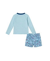 Toddler/Child Boys Shark Graphic Rashguard Set