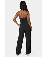 bebe Women's Sweetheart Jumpsuit