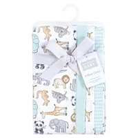 Hudson Baby Boys and Girls Cotton Poly Flannel Burp Cloths 8-Pack, Kangaroo, One Size