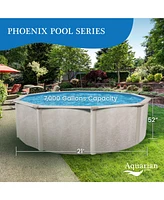 Aquarian Phoenix 21' x 52" Steel Frame Above Ground Swimming Pool Kit with Pump