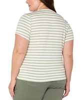 Liverpool Plus Striped Crewneck Classic T-Shirt