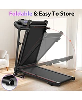 Electric Folding Treadmill for Home: Incline, Bluetooth, 2.5HP