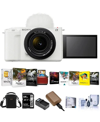 Sony Sony Zv-E1 Full Frame Mirrorless Vlog Camera with Fe 28-60mm Lens, White