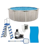 Aquarian Phoenix 24' x 52" Above Ground Swimming Pool with Pump and Ladder