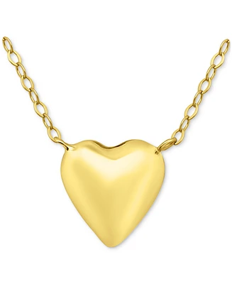 Giani Bernini Heart Pendant Necklace, 16" + 2" extender Sterling Silver or 18k Gold Over Silver, Exclusively at Macy's
