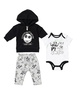 Nightmare Before Christmas Baby Boys Disney Mickey Mouse Minnie Classics the Aristocats Winnie Pooh Fleece Pullover Hoodie Bodysuit a