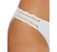 Becca Women's Colette Crochet-Trimmed Bikini Bottoms