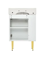 [Cabinet Only] 21.6" Bathroom vanity (Sink not included