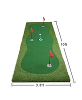 Golf Putting Green, Practice Putting Green Mat, Large Professional Golfing Training Mat for Indoor Outdoor