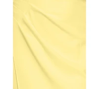 Betsy & Adam Petite One-Shoulder Ruched Gown