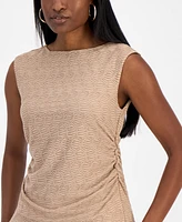 Bar Iii Women's Sleeveless Honeycomb Top, Exclusively at Macy's