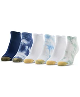 Gold Toe Women's 6-Pk. Tie-Dyed PerfectFit Liner Socks
