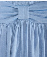 With Jules Big Girl Bow Waistband Skirt