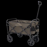 Multi-Purpose Collapsible Wagon with Liners: Camping, Beach, Grocery