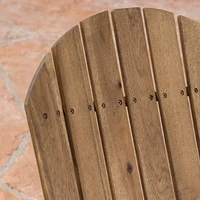 Acacia Wood Outdoor Adirondack Loveseat: Timeless Style and Comfort