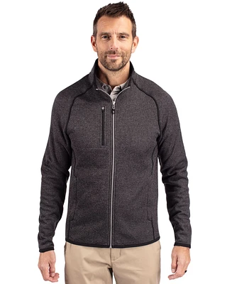 Cutter & Buck Mainsail Sweater-Knit Mens Tall Full Zip Jacket