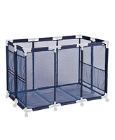 Yescom Mesh Cover Replacement for Rolling Mesh Pool Storage Bin Cart Xx-Large Blue