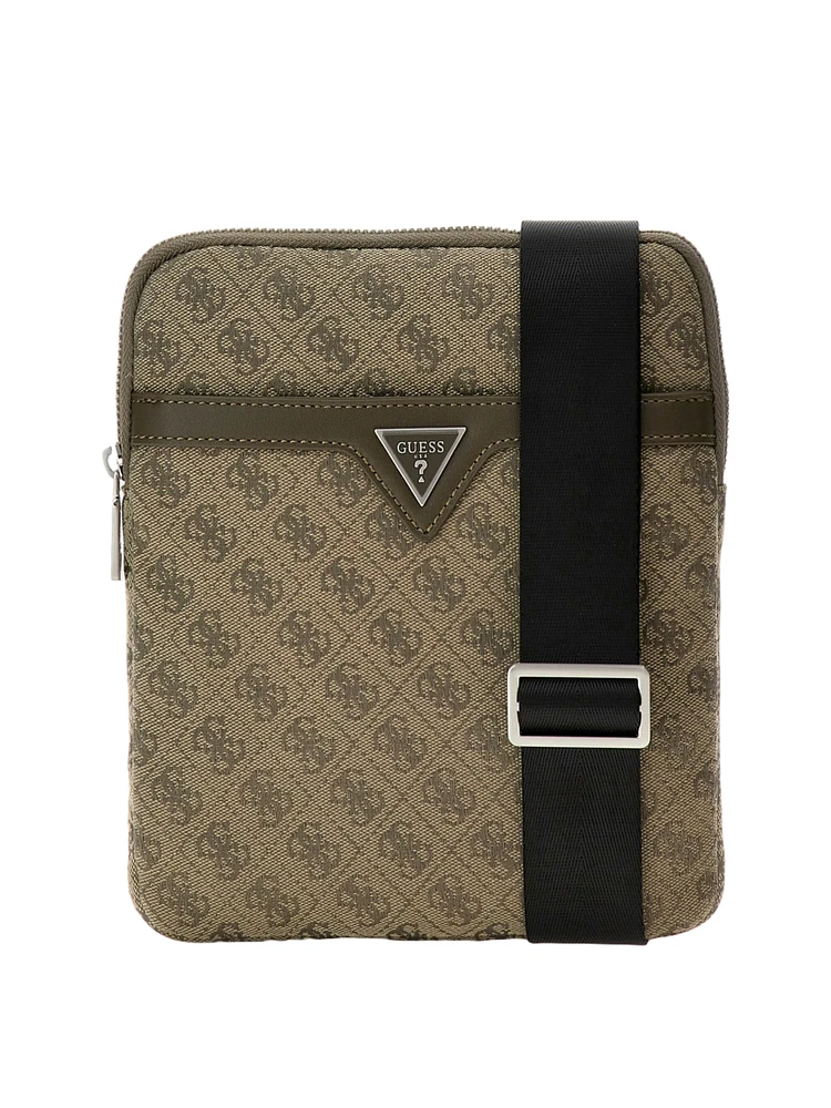 Guess Men's Vezzola Jacquard Crossbody Bag