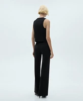 Mango Women's Buttoned Suit Waistcoat