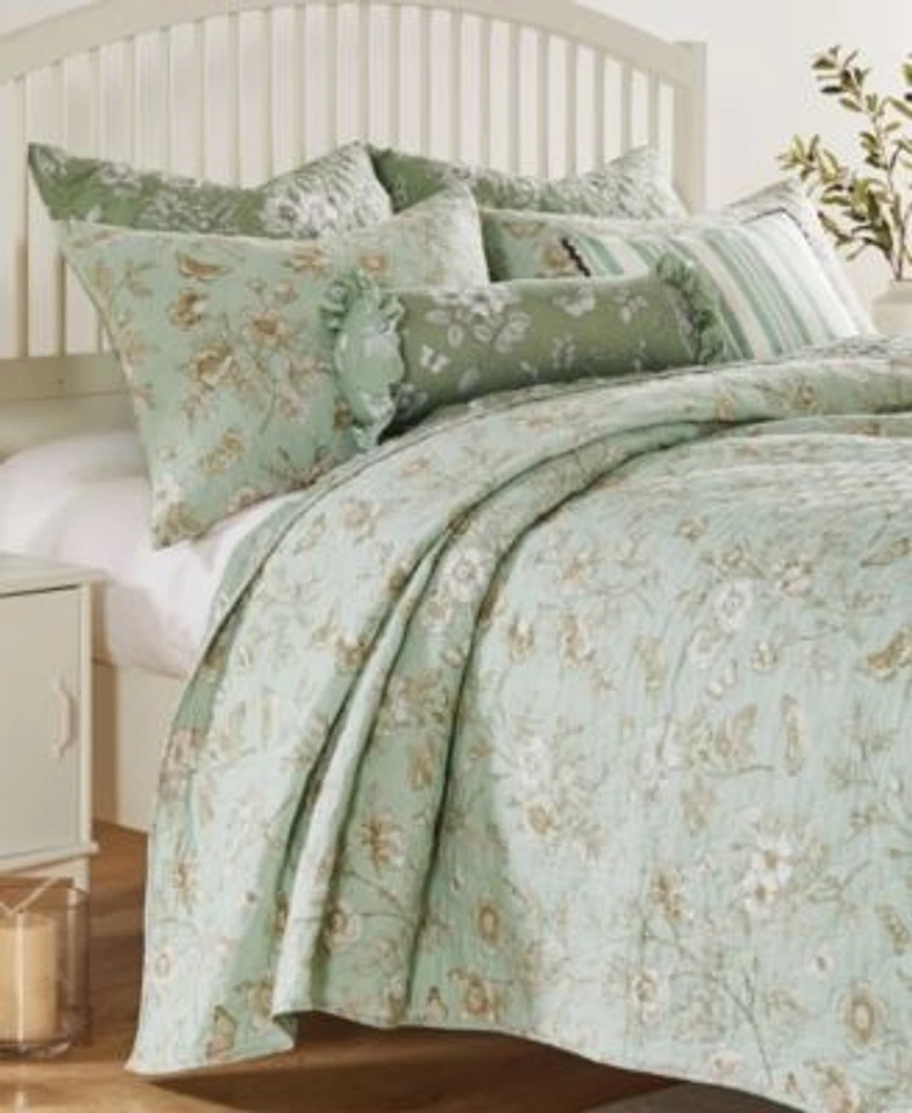 Greenland Home Fashions Olivia Garden Toile Quilt Set