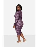 Rebdolls Women's Faith Lace Midi Dress