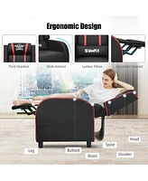 Massage Racing Gaming Single Recliner Chair