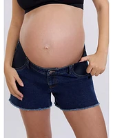 Motherhood Maternity Under the Belly Cut Off Denim Short