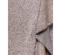 Xscape Women's Glitter Knit One-Shoulder Gown