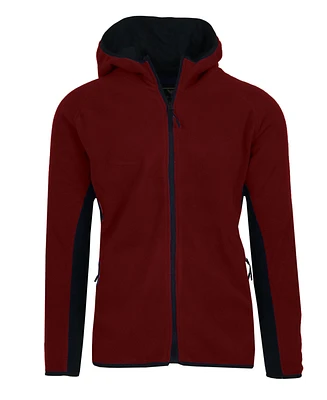 Galaxy By Harvic Men's Polar Fleece Tech Zip Hoodie