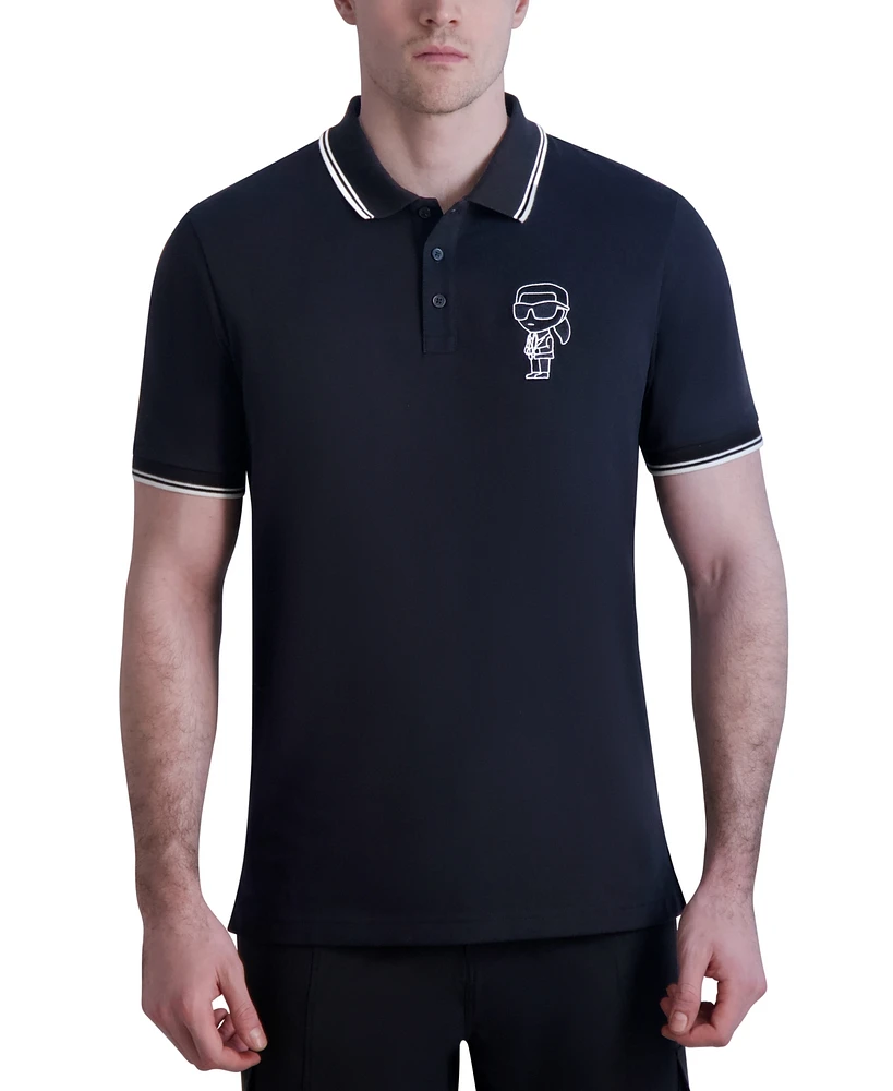 Karl Lagerfeld Paris Men's Caricature Polo Shirt