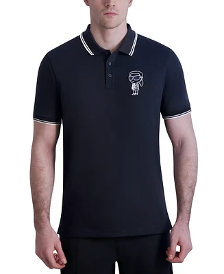 Karl Lagerfeld Paris Men's Caricature Polo Shirt