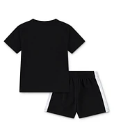 Jordan Toddler Boys 2-Piece Ball Fire Mixed Shorts and T-Shirt Set