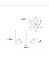 Dainolite " Metal Abii Light Chandelier