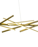 Dainolite 10.75" Metal Carly Led Chandelier