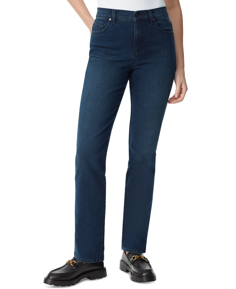 Gloria Vanderbilt Petite Amanda High-Rise Straight-Leg Jeans