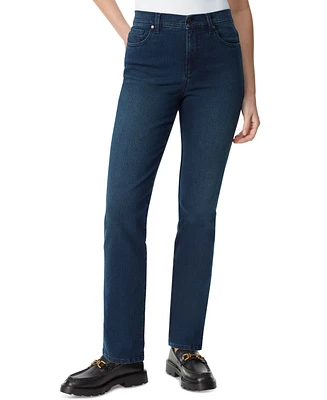 Gloria Vanderbilt Petite Amanda High-Rise Straight-Leg Jeans
