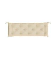 Garden Bench Cushion Beige 59.1"x19.7"x2.8" Oxford Fabric