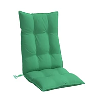 Highback Chair Cushions 6 pcs Green Oxford Fabric