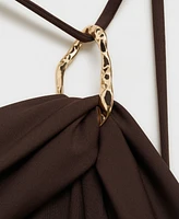 Mango Women's Hoop Detail Asymmetrical Swimsuit