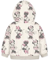 Disney Baby Girls Minnie Mouse Hoodie, T-Shirt & Shorts, 3 Piece Set