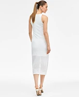 I.n.c. International Concepts Women's Embellished Open-Knit Sweater Dress, Exclusively at Macy's
