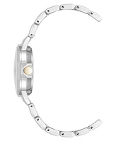 Nine West Women's Quartz Silver and Two-Tone Metal Alloy Bracelet Watch, 33mm